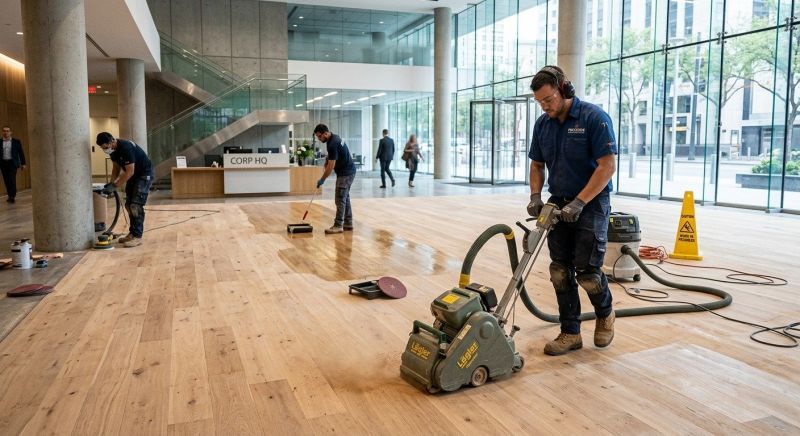 Our team working on Flooring Service projects in Wexford, PA