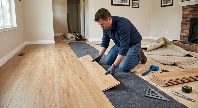 Laminate Floor Remodeling in Wexford, PA